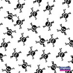 1003 - Caveira Preto Branco