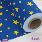 1120 - Amarelo fundo Azul Royal