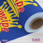 3822 - Amarelo fundo Azul Royal