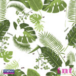 Estampa Folhagem Verde Tropical