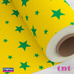 1120 - Estrela Verde Fundo Amarelo
