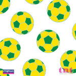 3815 - Bola Verde e Amarelo Sem Fundo - Imagem 2
