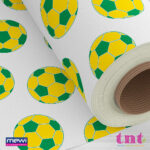 3815 - Bola Verde e Amarelo Sem Fundo