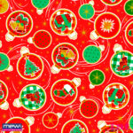 7053 - Bolas Natalinas F/ Vermelho - Imagem 2