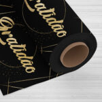 2093 - Gratidão Dourado F/ Preto
