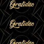 2093 - Gratidão Dourado F/ Preto - Imagem 2